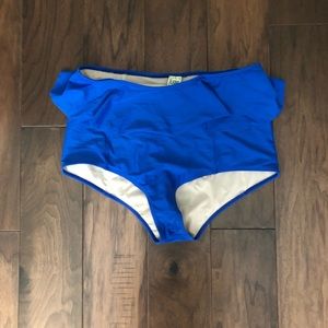 Kortni Jeane Royal Blue High-Wasted Peplum Bottoms